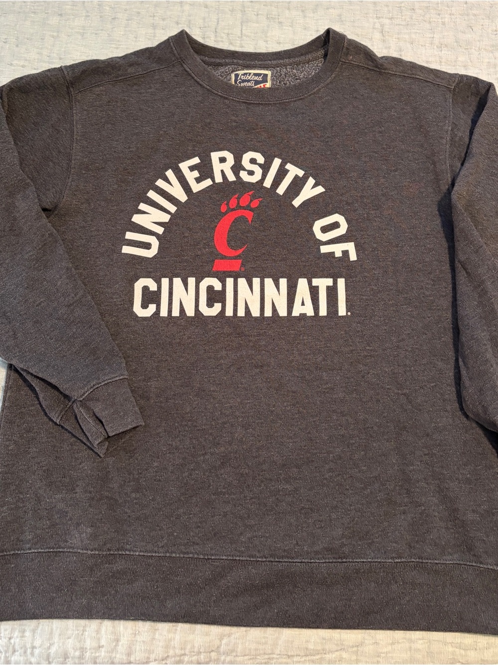 University of Cincinnati Gray Crewneck Sweatshirt
